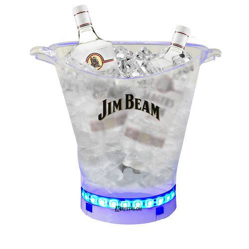 Balde de Gelo com LED Transparente Acrílico PS 5L Jim