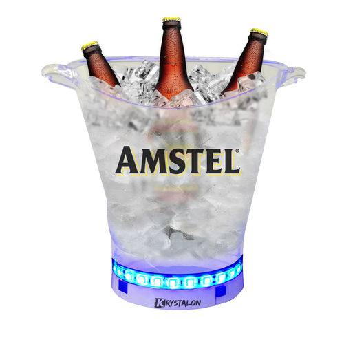 Balde de Gelo KrystalON Transparente Acrílico PS 5L Amstel