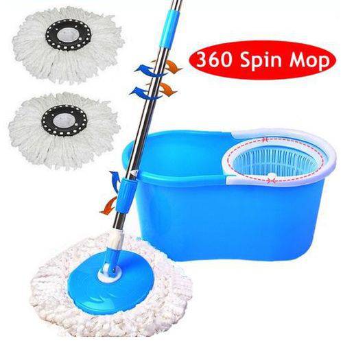 Balde Mop Spin 360° Azul Centrifuga + Refil