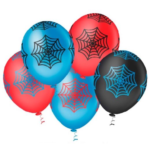 Balões N 10,0 Estampado Teia de Aranha Sortido 25un Pic Pic