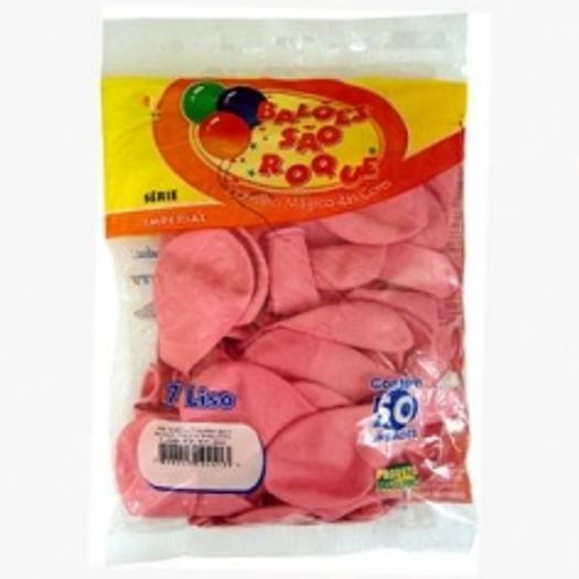 Balões N 7,0 Liso Imperial Rosa Tutti Frutti 50un 5750 São Roque Subst.Pp055582 S/L