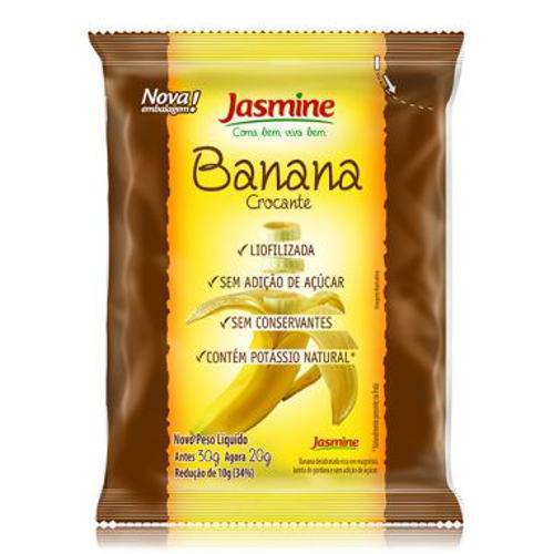 Banana Desidratada Jasmine 20g