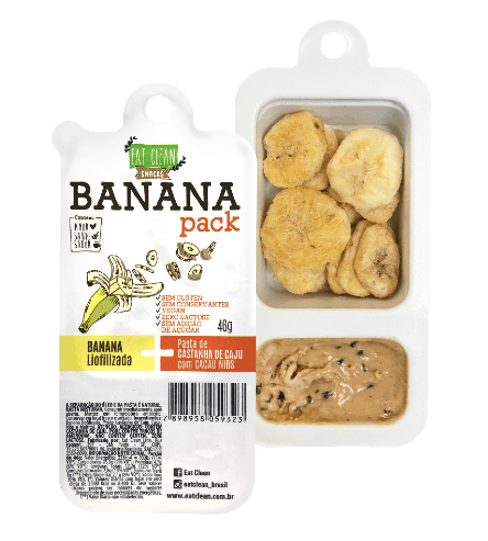 Banana Pack Castanha Cacau e Nibs 46g - Eat Clean