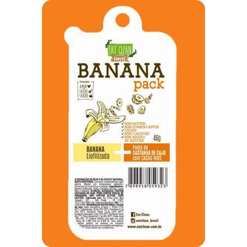 Banana Pack/Pasta de Castanha de Caju e Cacau Nibs - Eat Clean - 46g