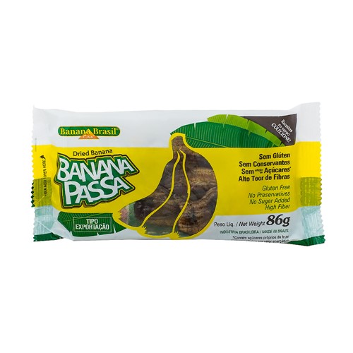 Banana Passa Banana Brasil Sem Adição de Açúcar 86g