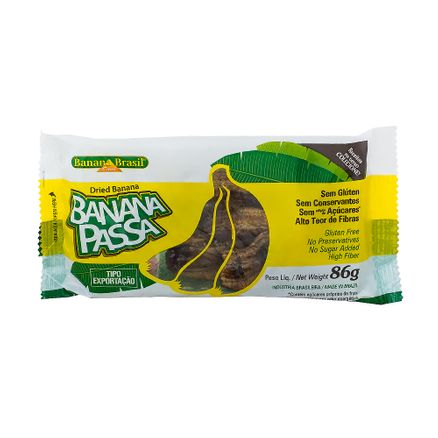 Banana Passa Banana Brasil Sem Adição de Açúcar 86g