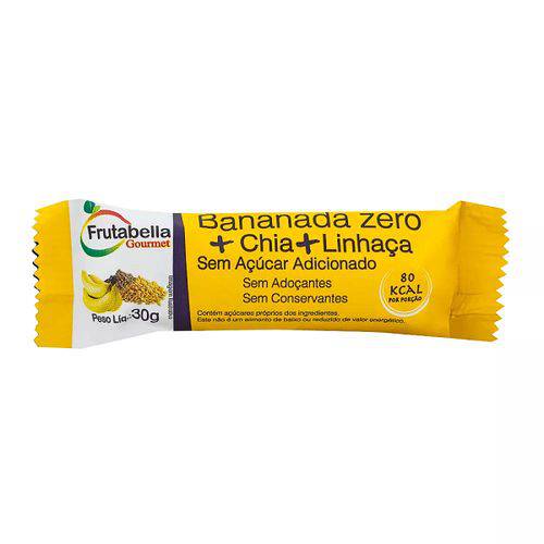 Bananada Chia e Linhaça Zero Frutabella 30g