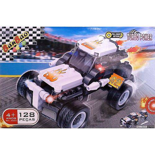 Banbao LEGO Bloco D Montar Carro de Corrida Dragster 128 Pç