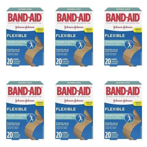 Band Aid Curativo Flexível C/20 (kit C/06)