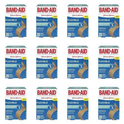 Band Aid Curativo Flexível C/20 (kit C/12)