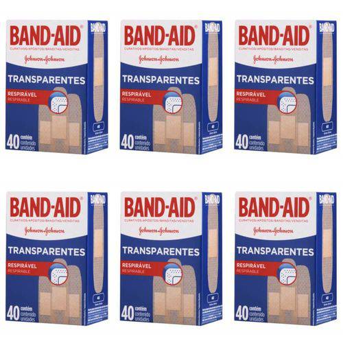 Band Aid Curativo Transparente C/40 (kit C/06)