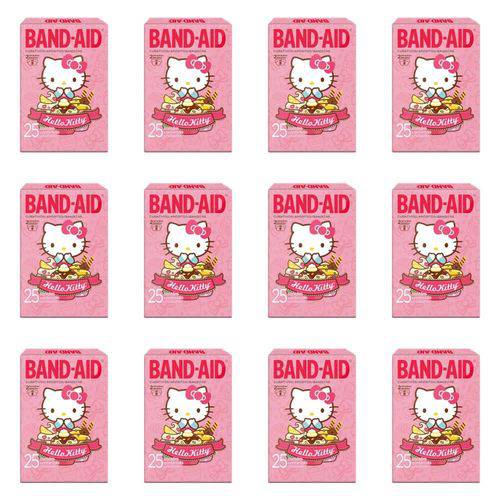 Band Aid Hello Kitty Curativos C/25 (kit C/12)