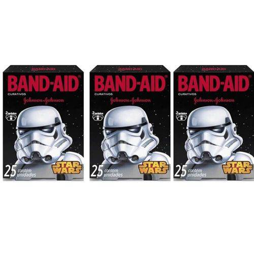 Band Aid Star Wars Curativo Infantil C/25 (kit C/03)