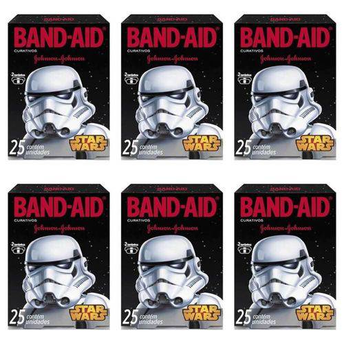 Band Aid Star Wars Curativo Infantil C/25 (kit C/06)