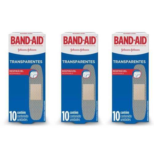 Band Aid Transparente Curativo C/10 (kit C/03)