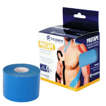 Bandagem Adesiva Elástica Incoterm Protape Azul
