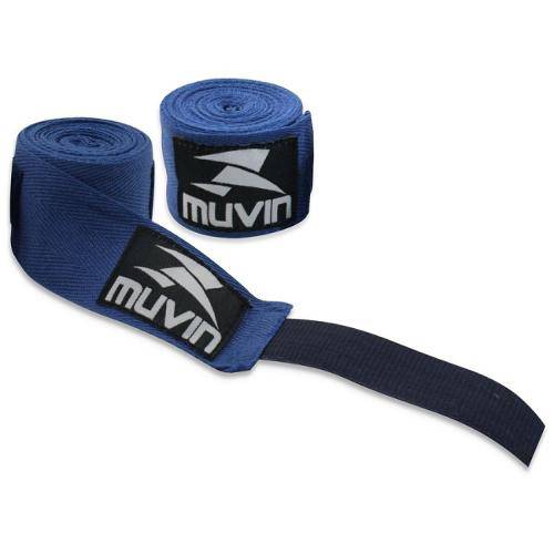 Bandagem de Algodao Azul Muvin 3 Metros 2 Unidades