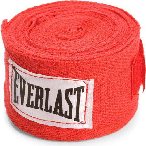 Bandagem Elástica Everlast 2,75m Vermelha 4455rp