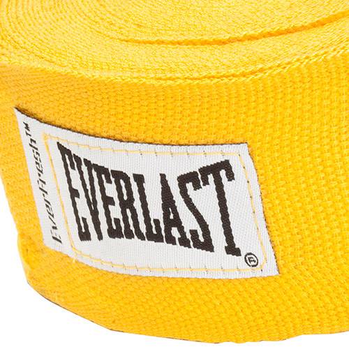 Bandagem Elástica Everlast Faixa Protetora para as Mãos Amarela Everfresh 4,60m