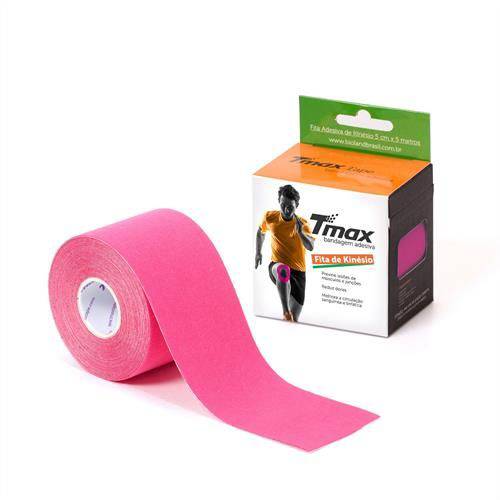 Bandagem Elastica Rosa Tmax Tape Kinesiology