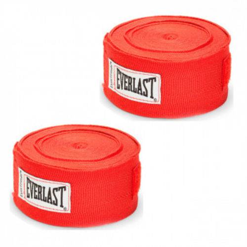 Bandagem Pro Style Everlast 4,60 M Vermelha 2 Unidades
