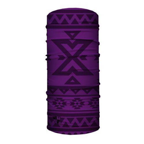 Bandana Balaclava Face Shield Aztec Dark Purple