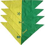 Bandana do Brasil Cursiva - Verde e Amarelo - Bichinho Chic Tam.P
