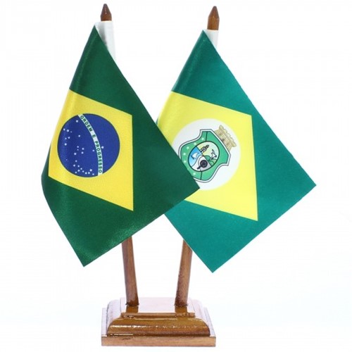Bandeira de Mesa Brasil e Ceará 6470PM