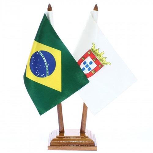 Bandeira de Mesa Brasil e Dom João III 6520PM