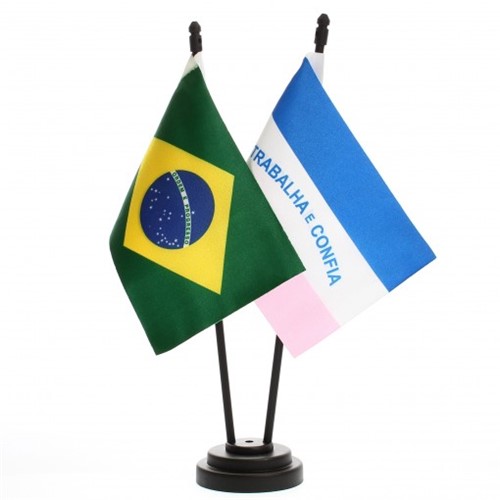 Bandeira de Mesa Brasil e Espírito Santo 6444PP