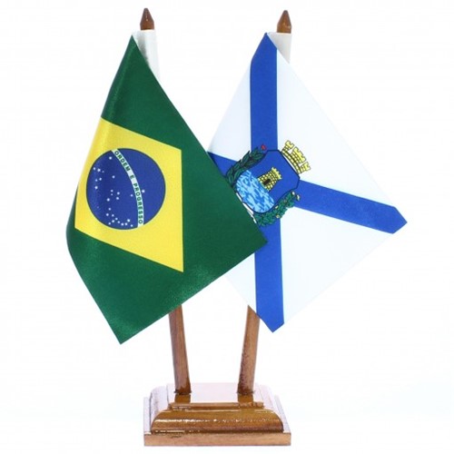 Bandeira de Mesa Brasil e Fortaleza 6418PM