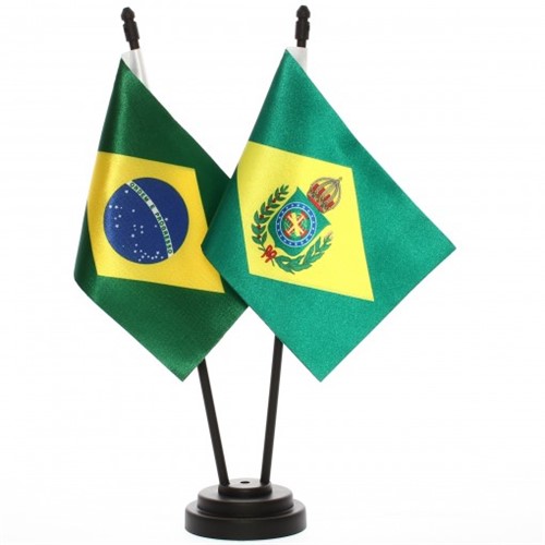 Bandeira de Mesa Brasil e Imperial do Brasil 6536PP