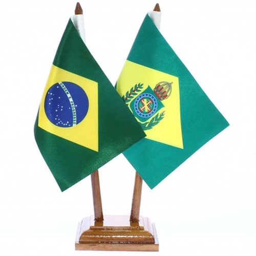 Bandeira de Mesa Brasil e Imperial do Brasil 6523PM