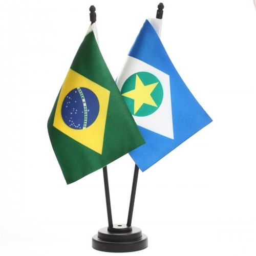 Bandeira de Mesa Brasil e Mato Grosso 6447PP