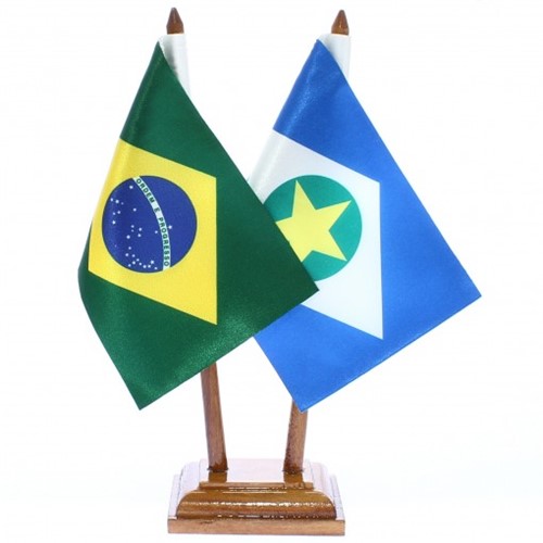 Bandeira de Mesa Brasil e Mato Grosso 6475PM