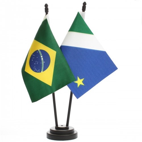 Bandeira de Mesa Brasil e Mato Grosso do Sul 6448PP