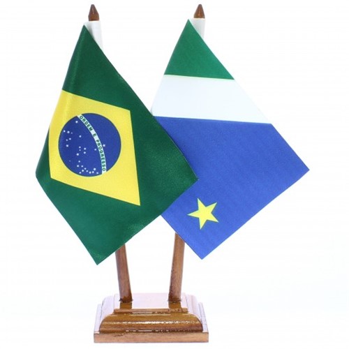 Bandeira de Mesa Brasil e Mato Grosso do Sul 6476PM