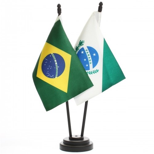 Bandeira de Mesa Brasil e Paraná 6452PP