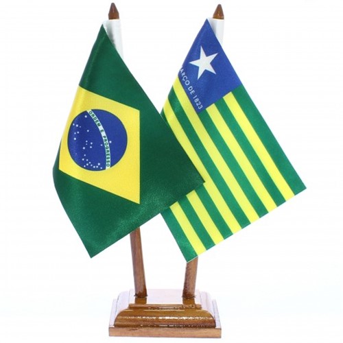 Bandeira de Mesa Brasil e Piauí 6482PM