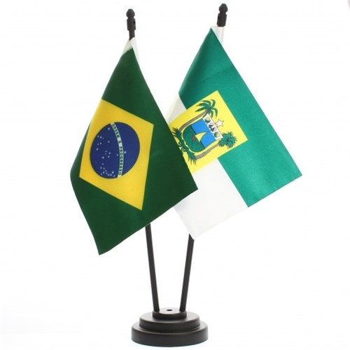 Bandeira de Mesa Brasil e Rio Grande do Norte 6456PP