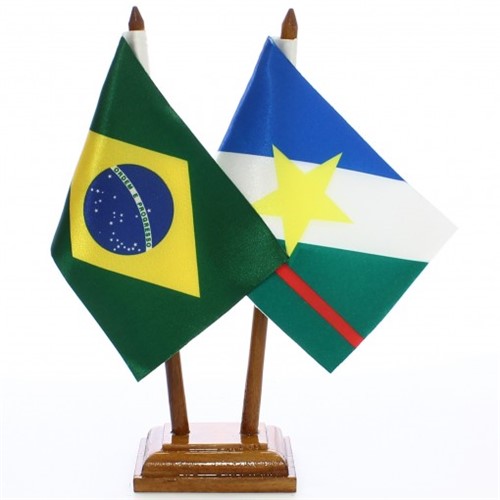Bandeira de Mesa Brasil e Rorâima 6487PM