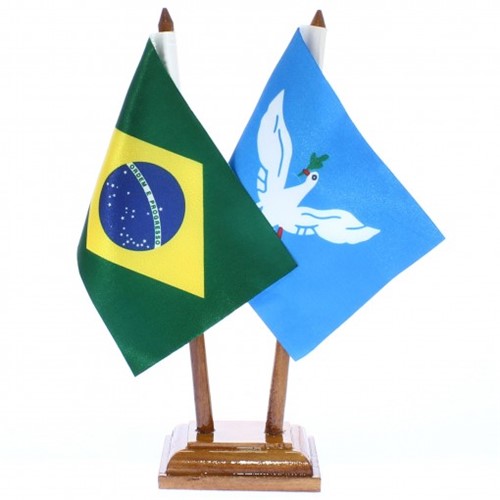 Bandeira de Mesa Brasil e Salvador 6431PM