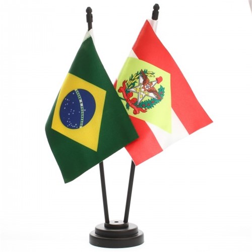 Bandeira de Mesa Brasil e Santa Catarina 6460PP