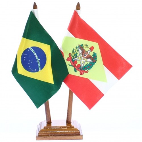 Bandeira de Mesa Brasil e Santa Catarina 6488PM