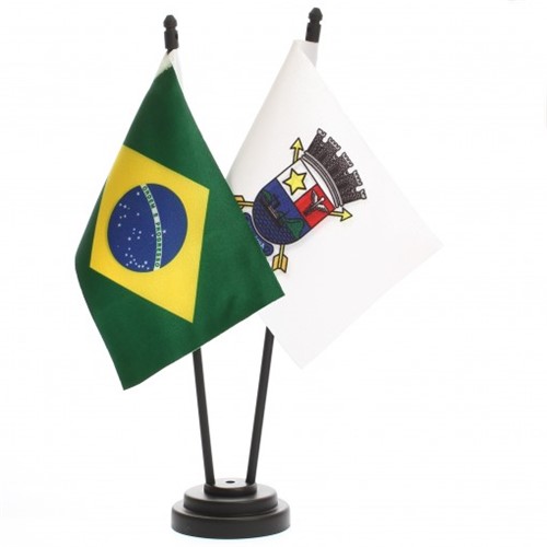 Bandeira de Mesa Brasil e Vitória 6518PP