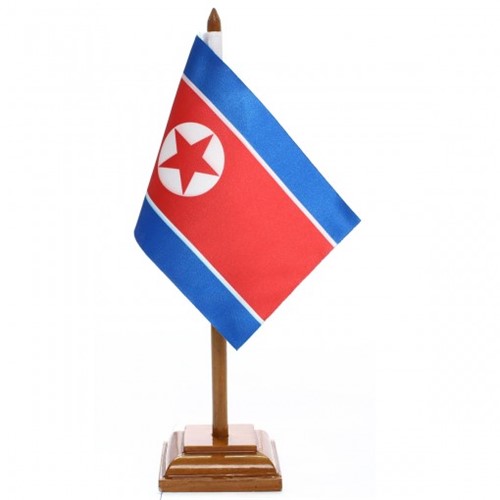 Bandeira de Mesa Coréia do Norte 6482PM