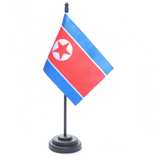 Bandeira de Mesa Coréia do Norte 6702PP