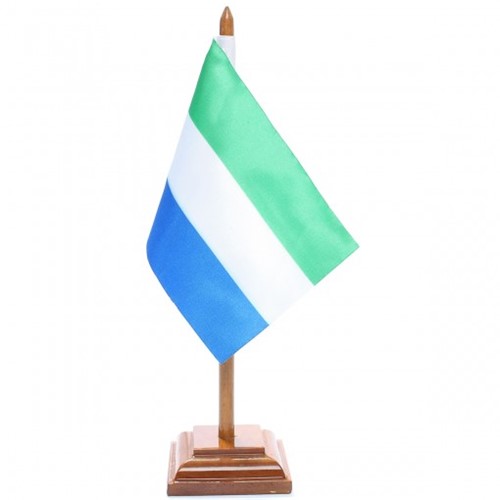 Bandeira de Mesa Serra Leoa 6619PM