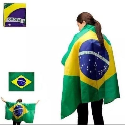 Bandeira do Brasil de Braço 90x1,28cm Poliester 845709 Semaan