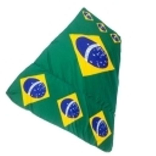 Bandeira do Brasil de Malha 88x2,18cm 85 4 Cordoes Pano e Etc